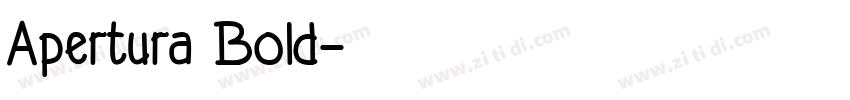Apertura Bold字体转换